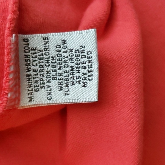 Chico's top women’s size 0 equals size small sz 4 coral scoop neck top shirt - Picture 7 of 16
